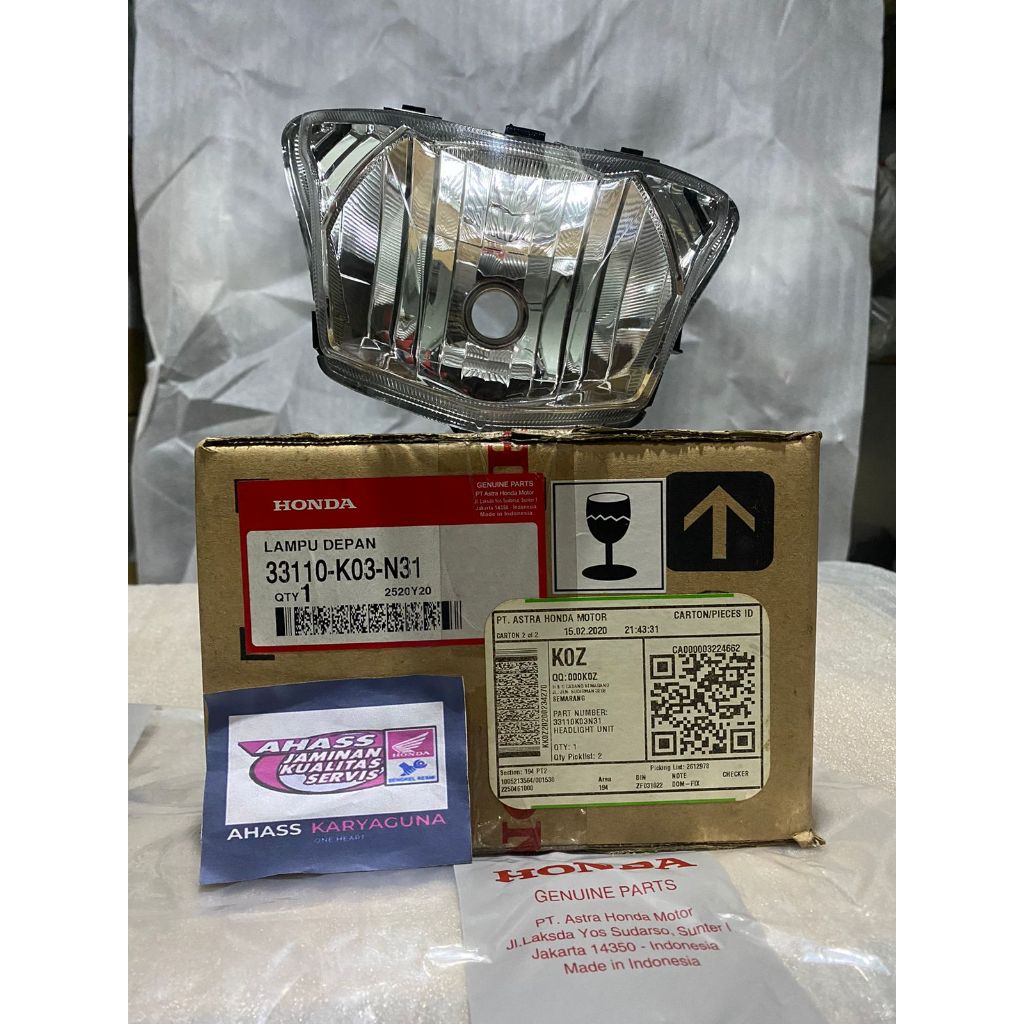 Lampu Depan (Headlight Unit) Reflektor Revo FI (33110-K03-N31)