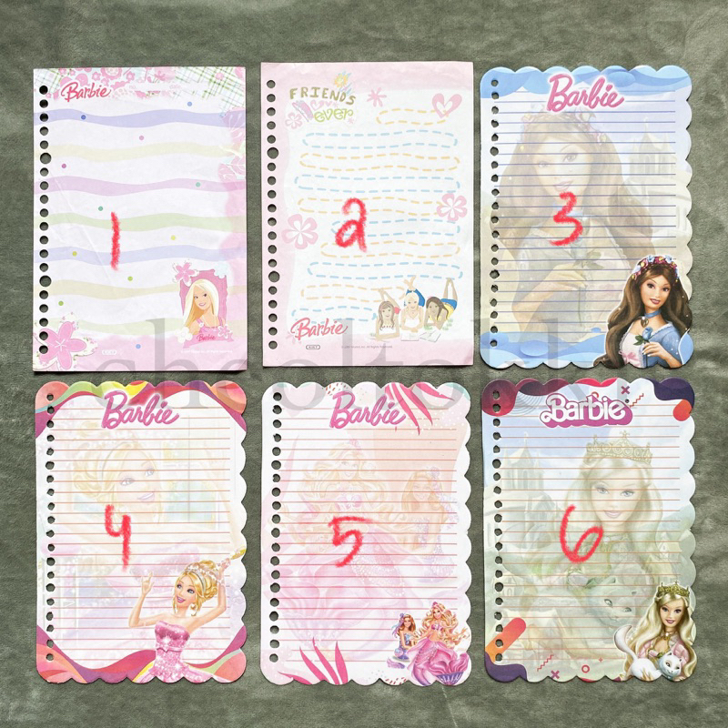 KOLEKSI KERTAS FILE BINDER A5 BARBIE IMUT LUCU GEMAS CANTIK