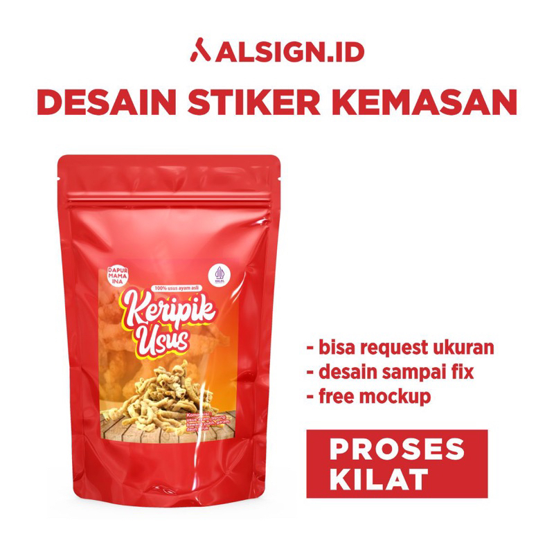 JASA DESAIN STIKER KEMASAN PRODUK MAKANAN DIGITAL