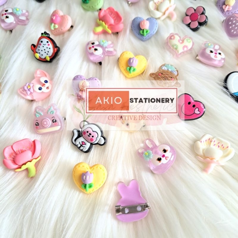 Bros Hijab Aneka Motif Bunga Hati Handmade PENITI Buah Jilbab Anak Remaja Dewasa 001