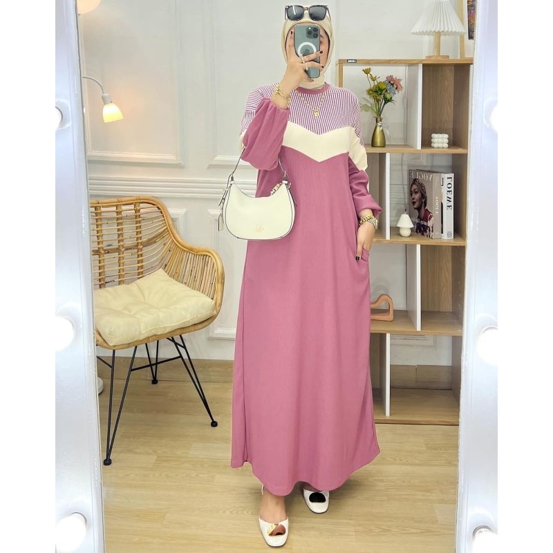 moena dress knit import premium