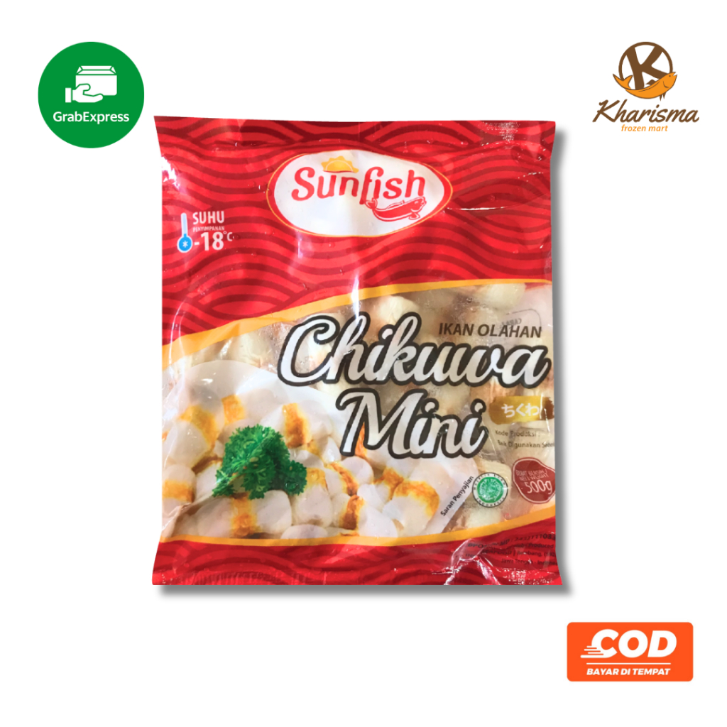 

Sunfish Bakso Ikan Chikuwa Mini 500g Cemilan Frozen Food