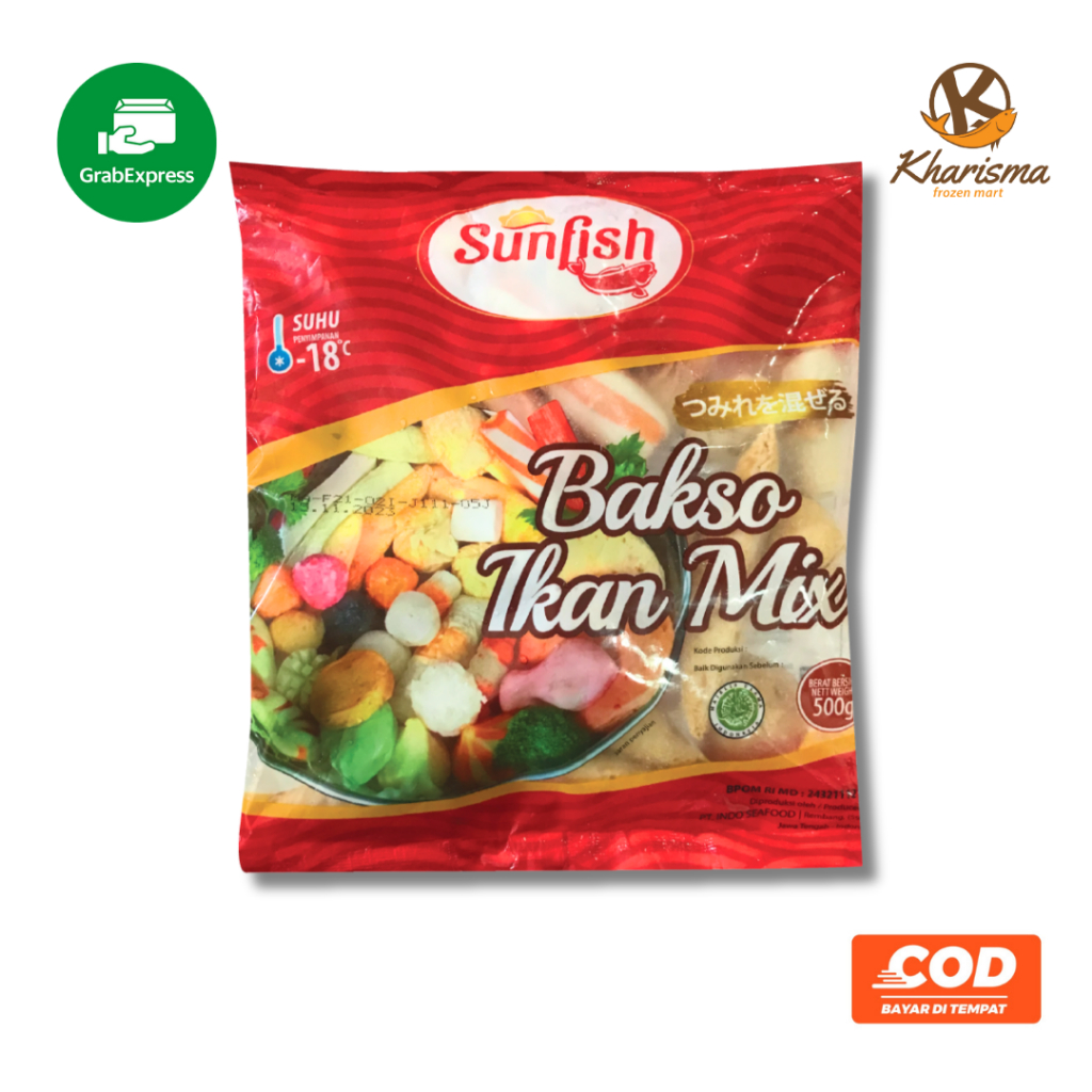 

Sunfish Bakso Ikan Seafood Frozen Mix 500g