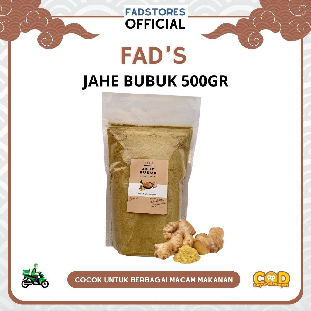 

Jahe Bubuk 500gr - Ginger Powder 500gr - Fad's Rempah Bubuk - Rempah JSR