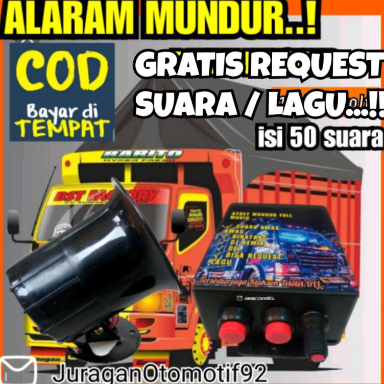 uq atret mundur lagu alaram mundur awas truk alarm mundur truck canter 12v 24v