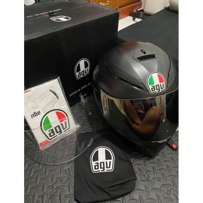 Helm AGV K3SV Black Doff
