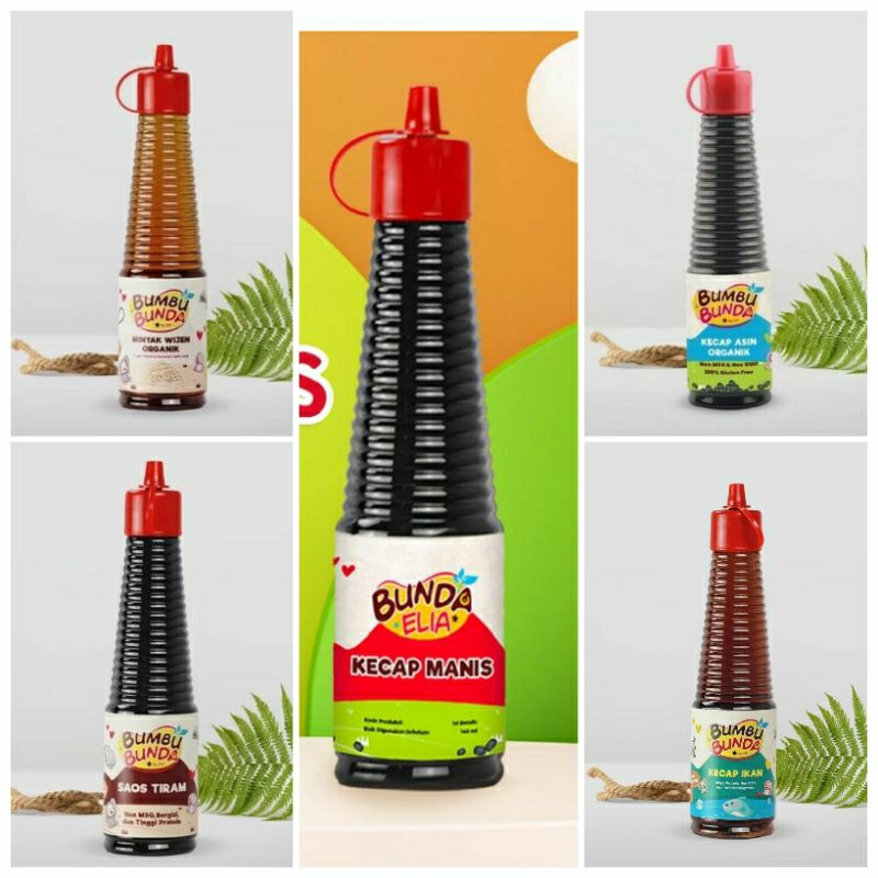 

Bumbu Bunda By Elia / Kecap Manis, Kecap Asin, Kecap Ikan, Saos Tiram, Saos Teriyaki, Minyak Wijen