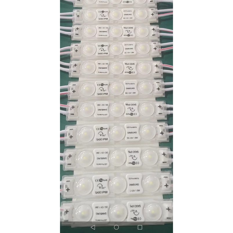 LED module Samsung 3 mata DC 12V warna putih doof
