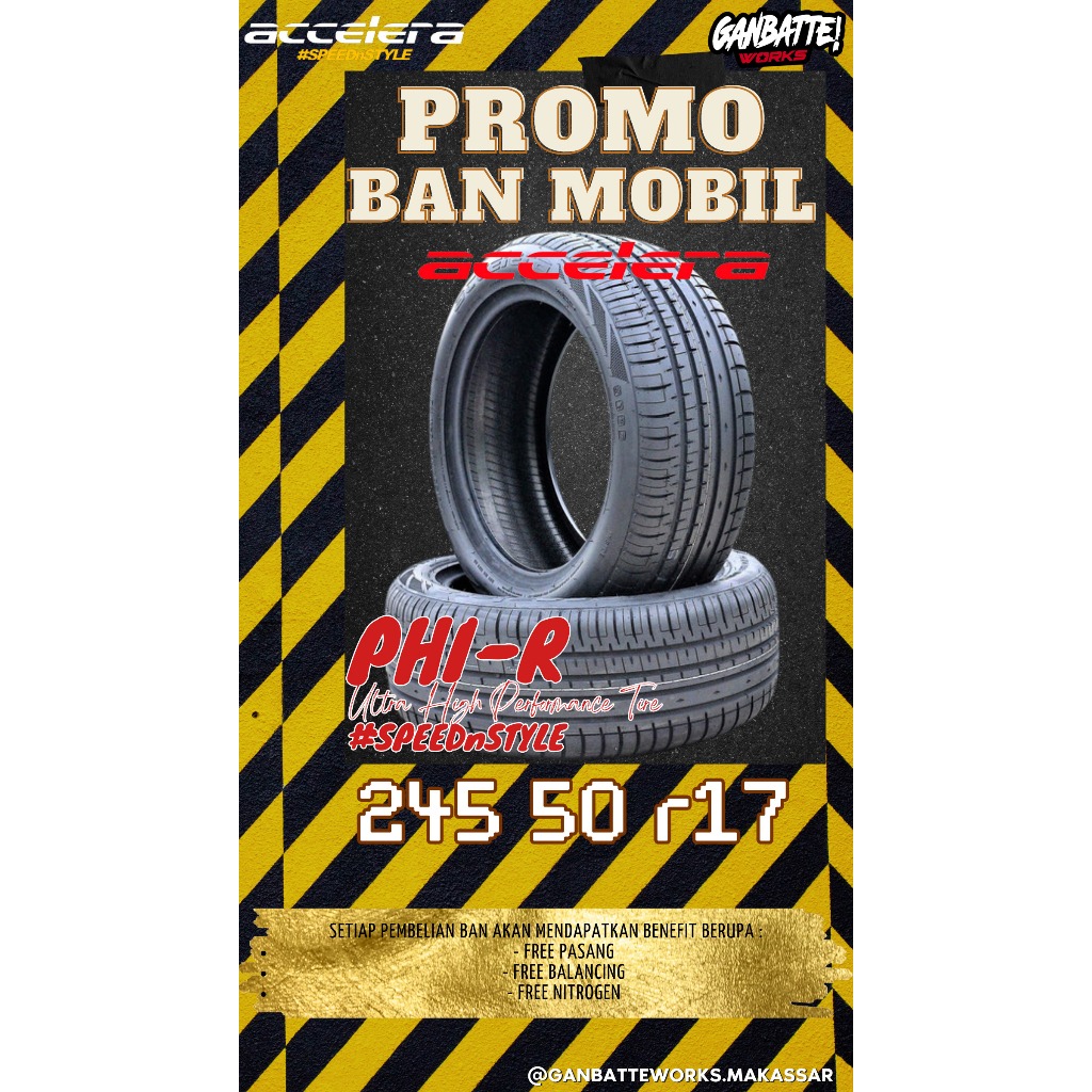 ban berkualitas, ACCELERA PHI-R 245 50 R17