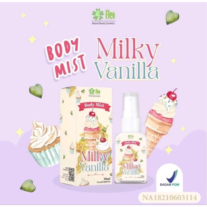 (BPOM) parfum body mist Fleo 30ml