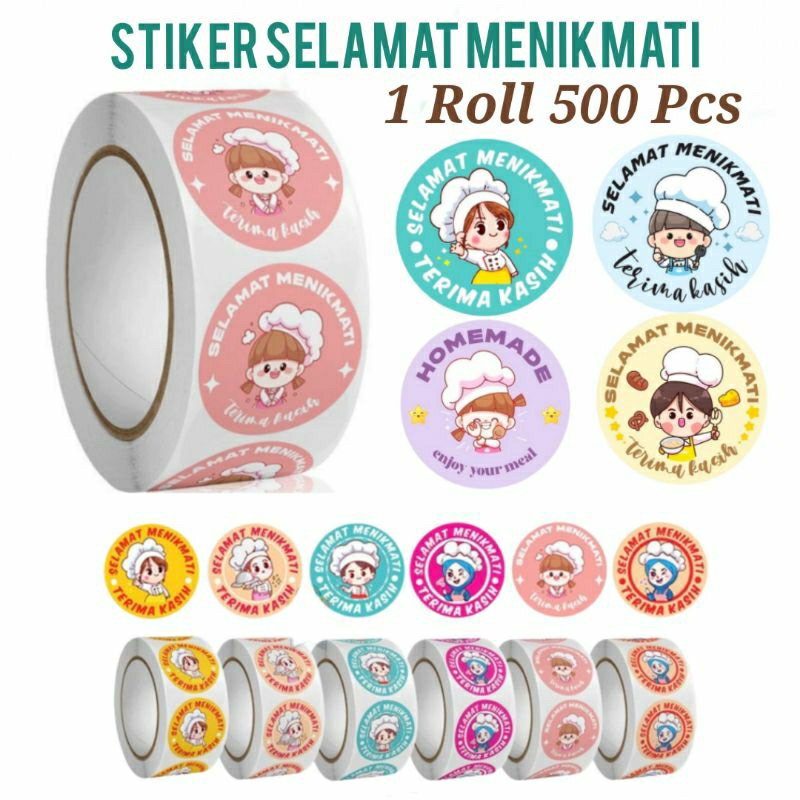 

Stiker Terima Kasih Selamat Menikmati 500 Pcs