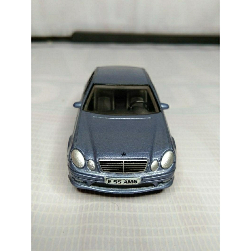 Realtoy Diecast Mercedes Benz E55 AMG Steel Blue-Grey Rare skala HW New old stok