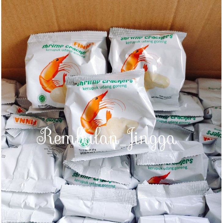 

Sale Kerupuk Uang Greng FINNA GARUA Shrimp rakers 1gr IR