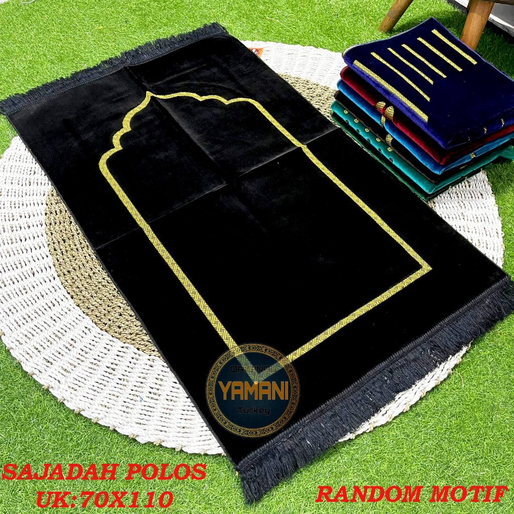 SAJADAH POLOS TURKI DEWASA - SAJADAH MOTIF MINIMALIS - SAJADAH POLOS PREMIUM