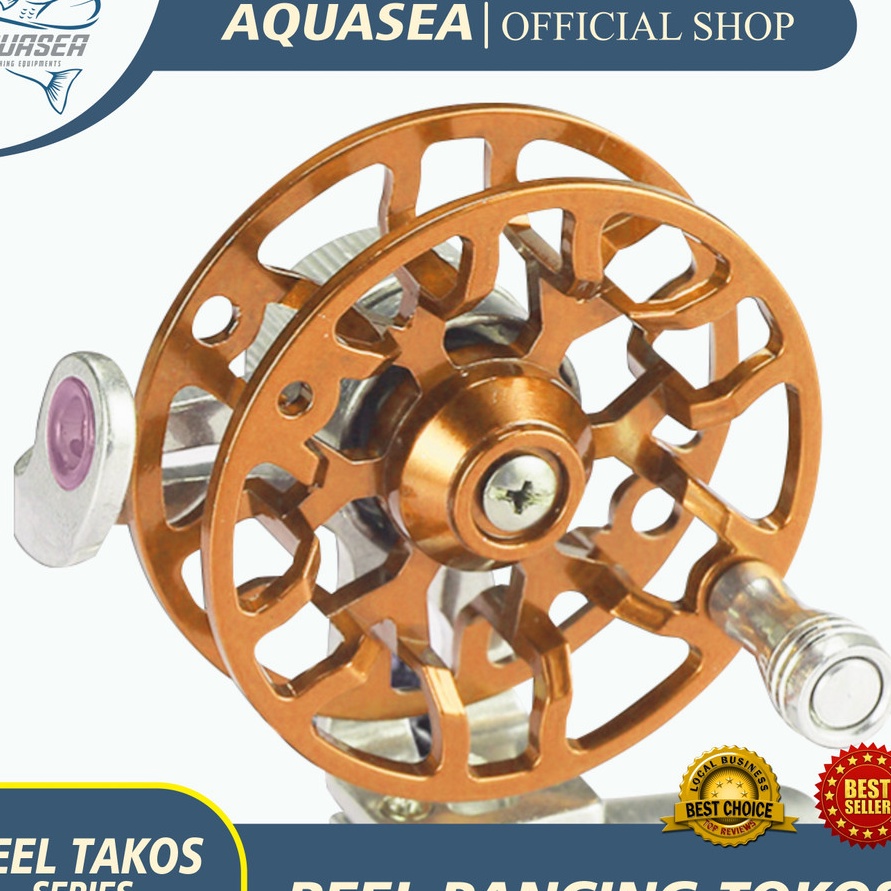 Kualitas Dijamin AQUASEA Reel Pancing Tokos Katrol Kerekan Pancing Fishing Material Full Metal Reel 