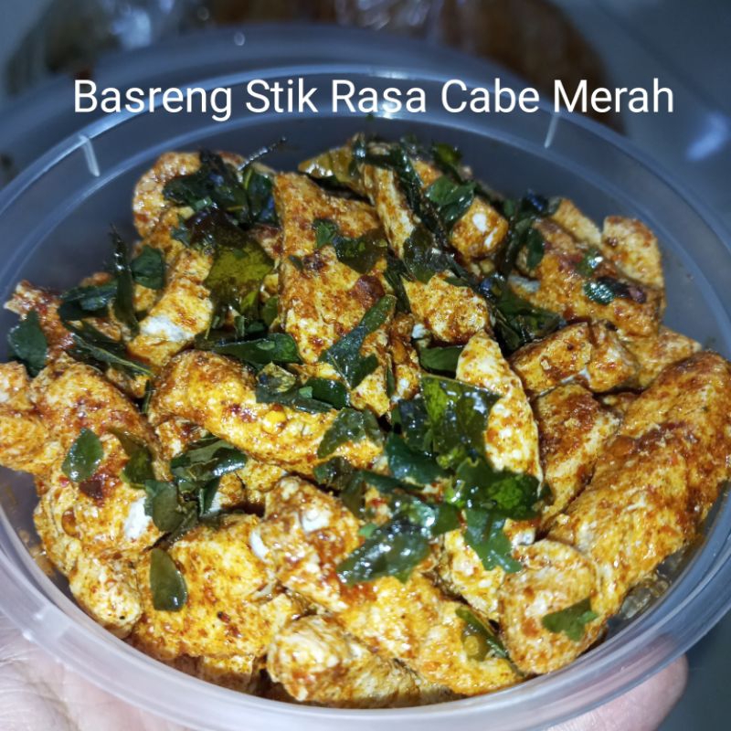 

basreng stik cabe merah 1kg daun jeruk rasa cabe merah