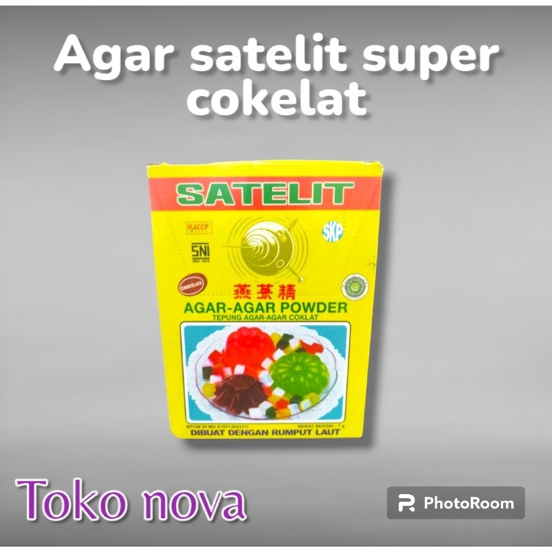 

Agar satelit super cokelat 7gr 1box isi 12pcs