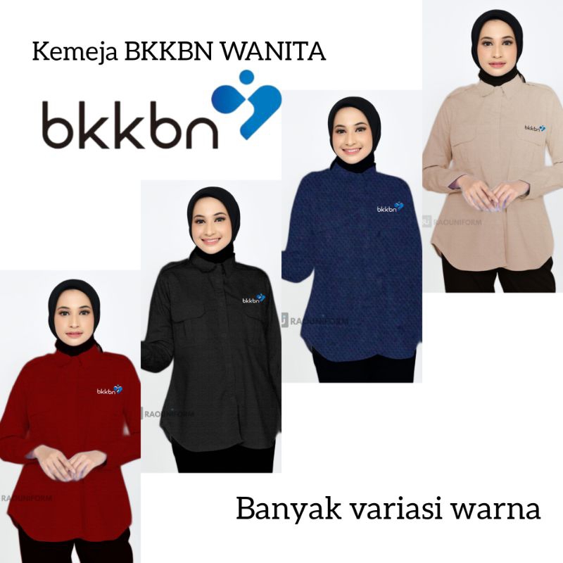 SERAGAM BKKBN-Kemeja putih wanita/Baju PDL wanita BKKBN/Kemeja BKKBN Wanita/Atasan kemeja wanita