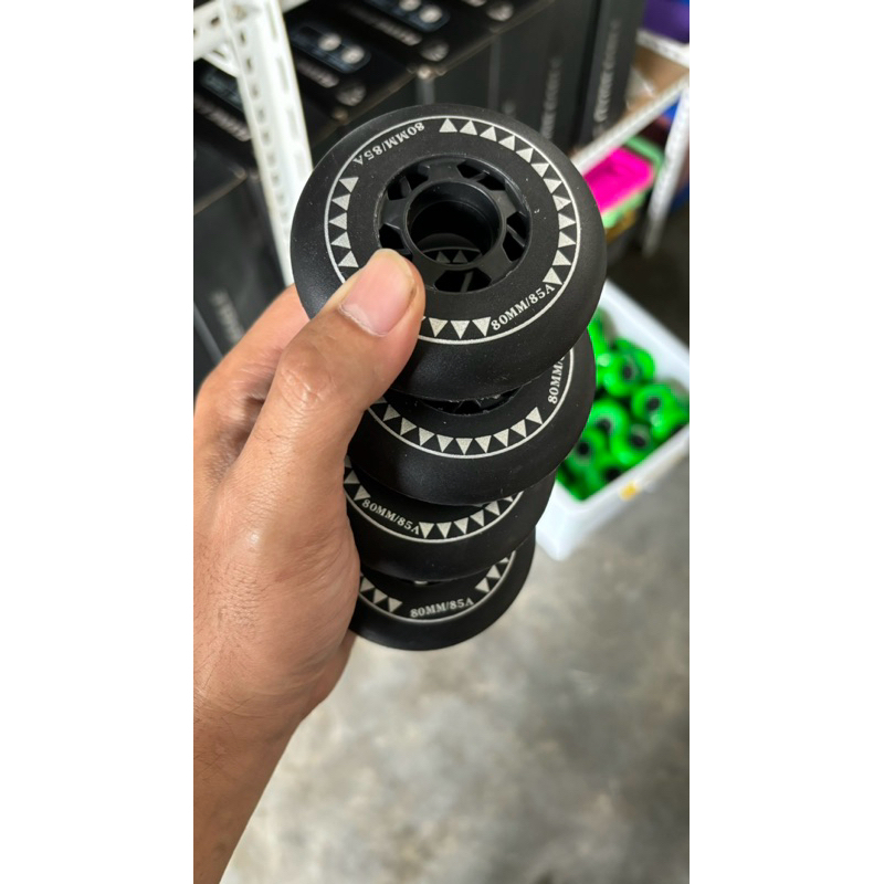 ban sepatu roda ukuran 80mm dan 76mm kekerasan 85a