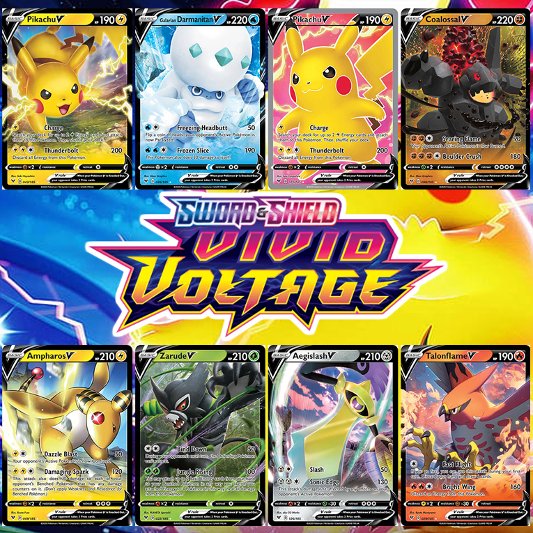 KARTU POKEMON TCG HOLOGRAM SPECIAL V - VIVID VOLTAGE
