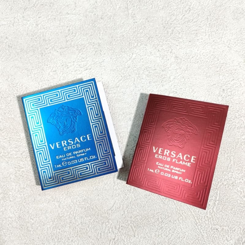 Versace eros & eros flame vial minature