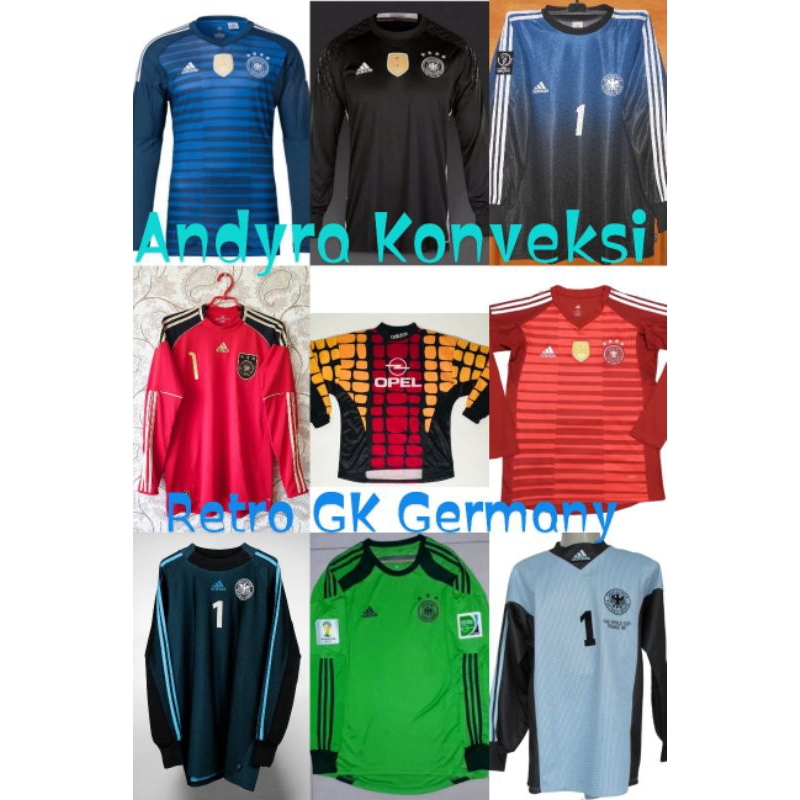 Retro Jersey Kiper Timnas Jerman / Germany - FULL PRINTING - Free Custom Name set