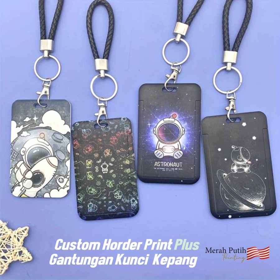 

Custom Horder Card Print Plus Gantungan Tali Kepang