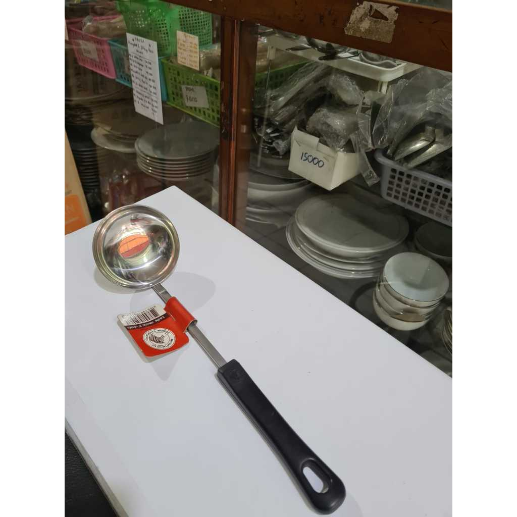 ZEBRA Chinese Ladle 3 Bakelite Handle ( 105208 ) / Sendok Stainless