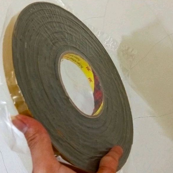 Double Tape 3M Coklat Kuning Perekat Dua Sisi Original, Ukuran 12mm-15mm x 25Meter