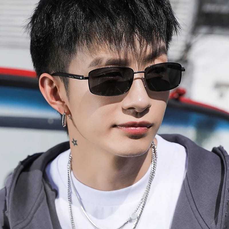 Kacamata pria sungglases premium pria kacamata riben kacamata pria glossy premium sungglases metal