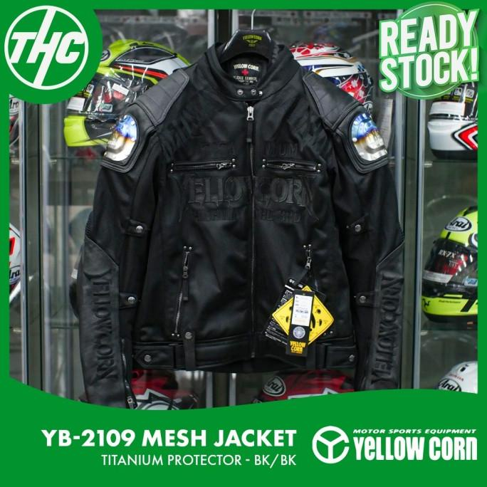 PROMO YELLOW CORN RIDING JACKET YB-2109 BLACK BLACK TITANIUM