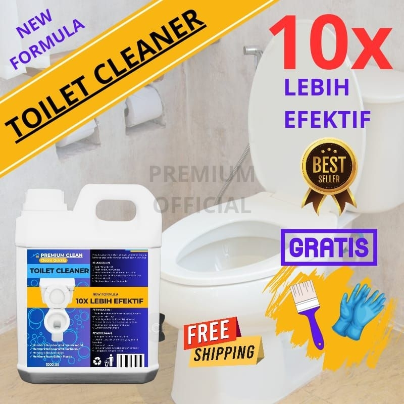 TOILET CLEANER PEMBERSIH KAMAR MANDI Cairan Pembersih Toilet Kamar Mandi Lantai Kloset dll Tanpa HCL