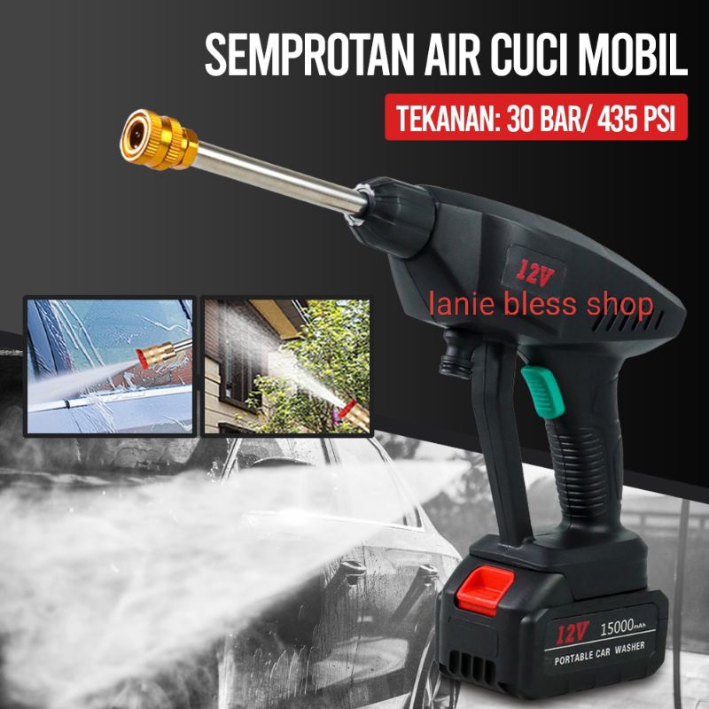 mesin semprotan cuci mobil tekanan tinggi high pressure alat cuci steam motor mobil portabel otomati