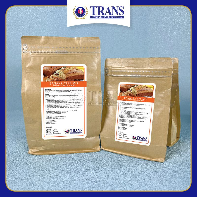 

Trans Banana Cake Mix 500 Gram Tepung Instant Bolu Pisang