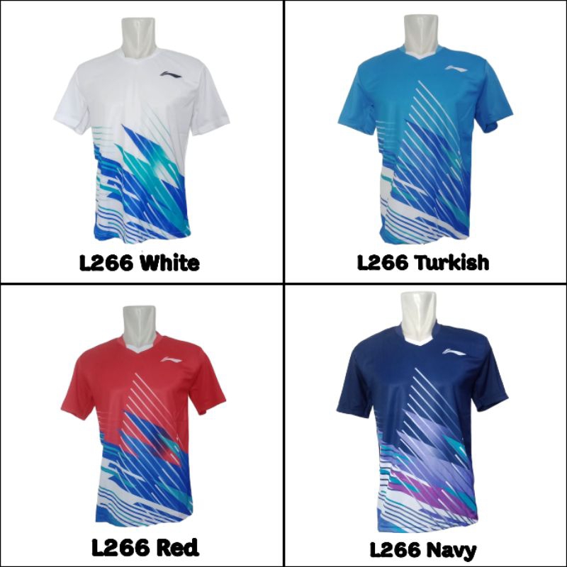 Baju Badminton / Kaos Bulutangkis L266 Atasan Badminton Kaos Malaysia Dewasa Badminton Kaos Atasan J