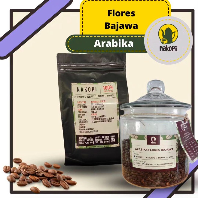 

Nakopi Biji Kopi dan Kopi Bubuk Arabika Bajawa