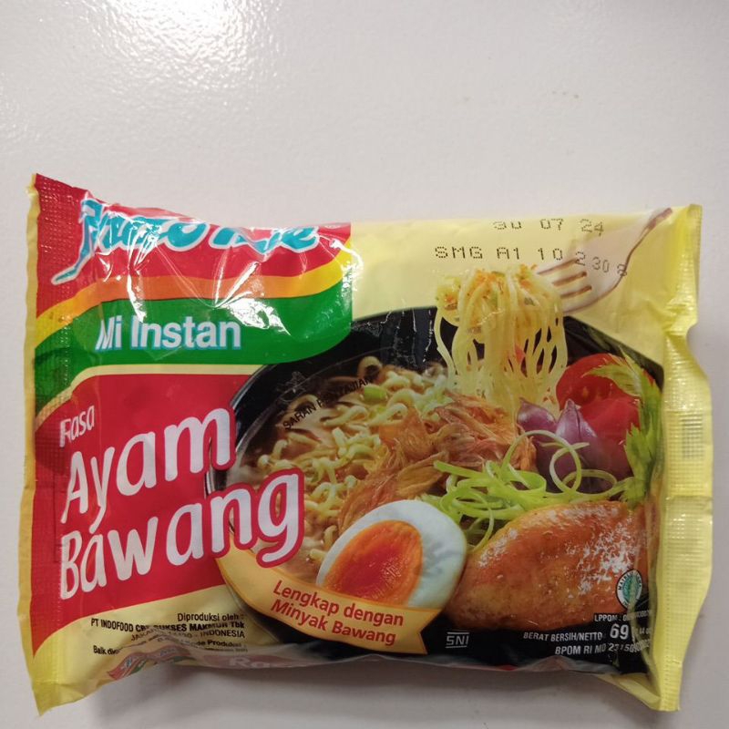 

Indomie Kuah Ayam Bawang 69 gram 5 pcs