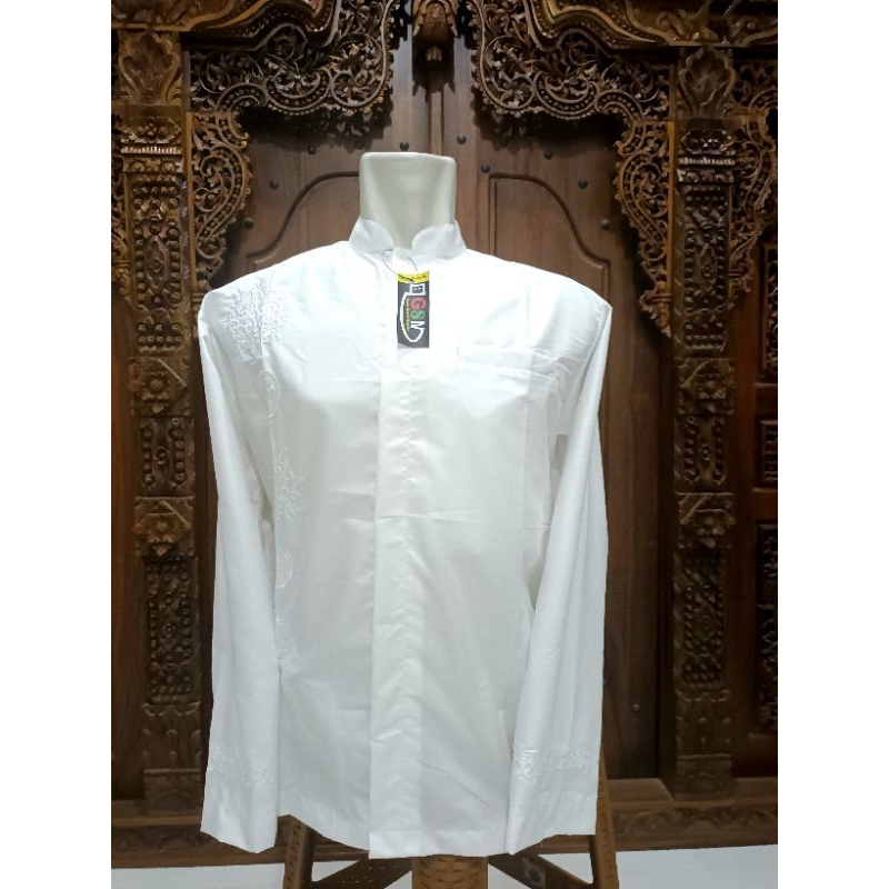 Koko putih polos bordir