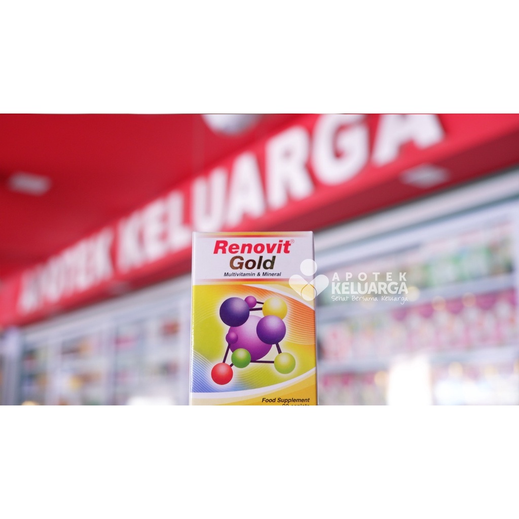 RENOVIT GOLD 30 TABLET/VITAMIN DAN MINERAL/VITAMIN ORANG TUA
