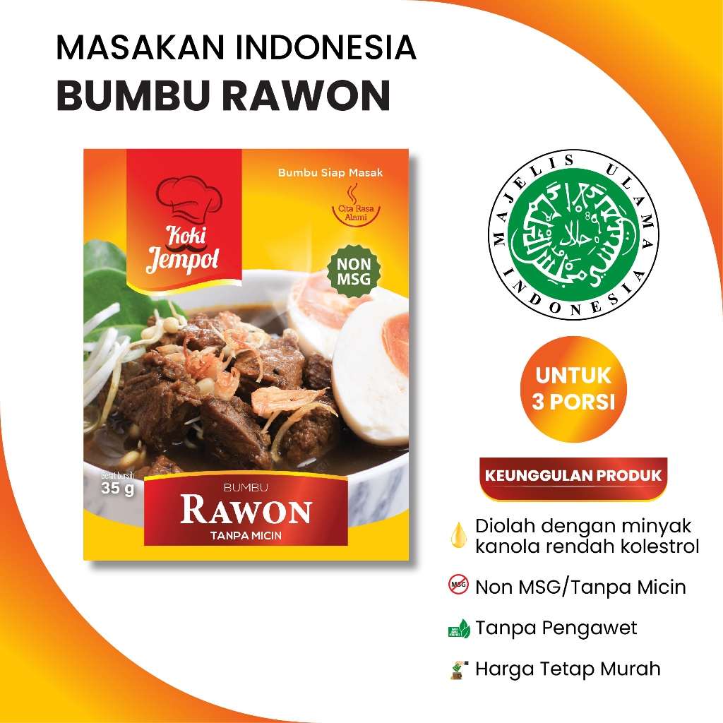 

Bumbu Rawon Non MSG Tanpa Micin