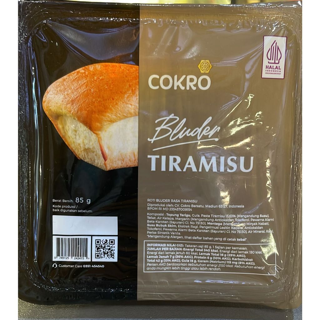 

Bluder Cokro rasa Tiramisu