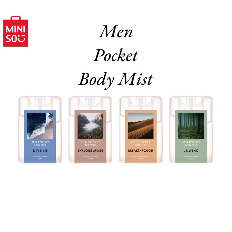 MINISO MEN POCKET BODY MIST 20ML