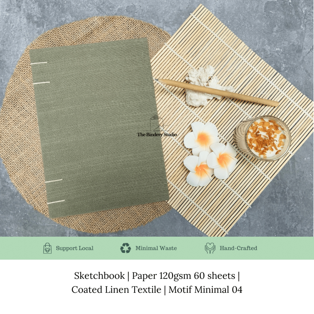 

[Handcrafted] Sketchbook | Manual Binding | Motif Minimal 04