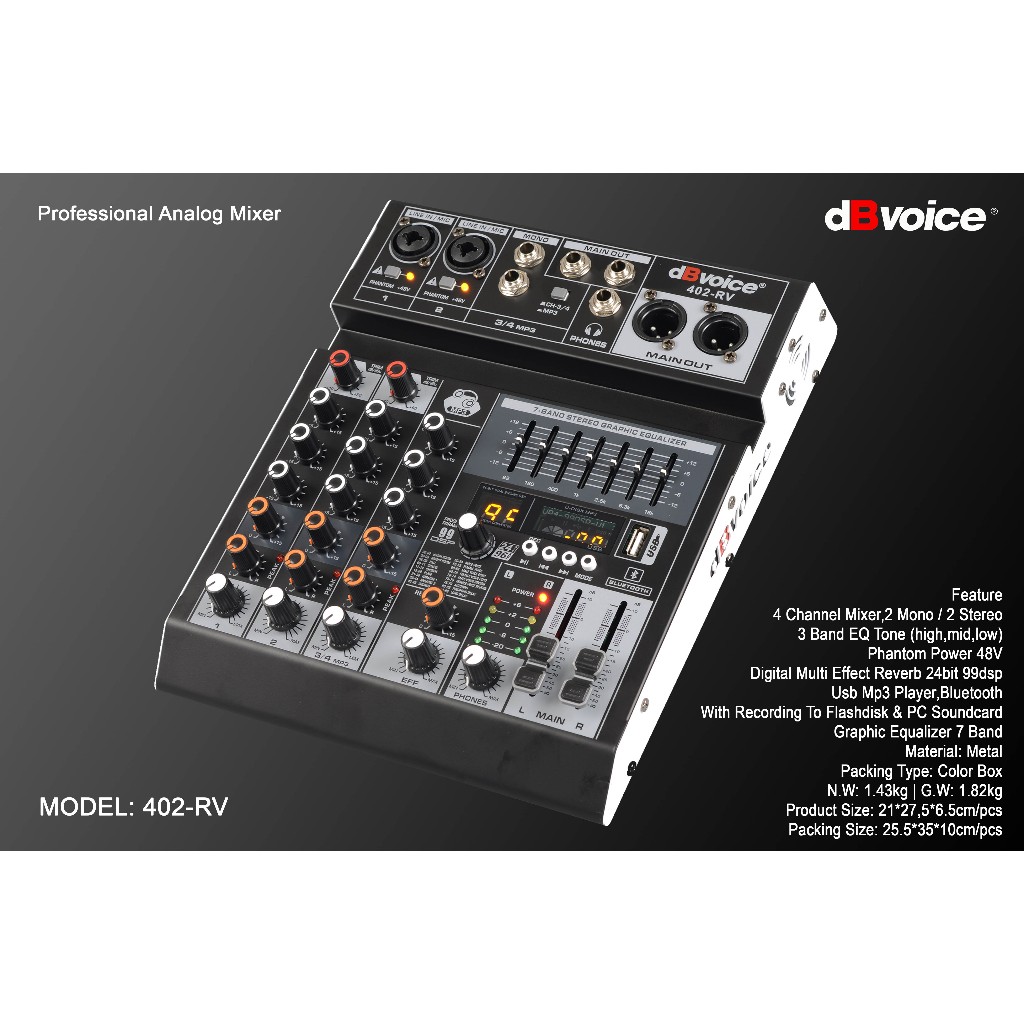 Mixer dBvoice® 402-RV/4 Channel/Mixer Masjid/Installasi/Project
