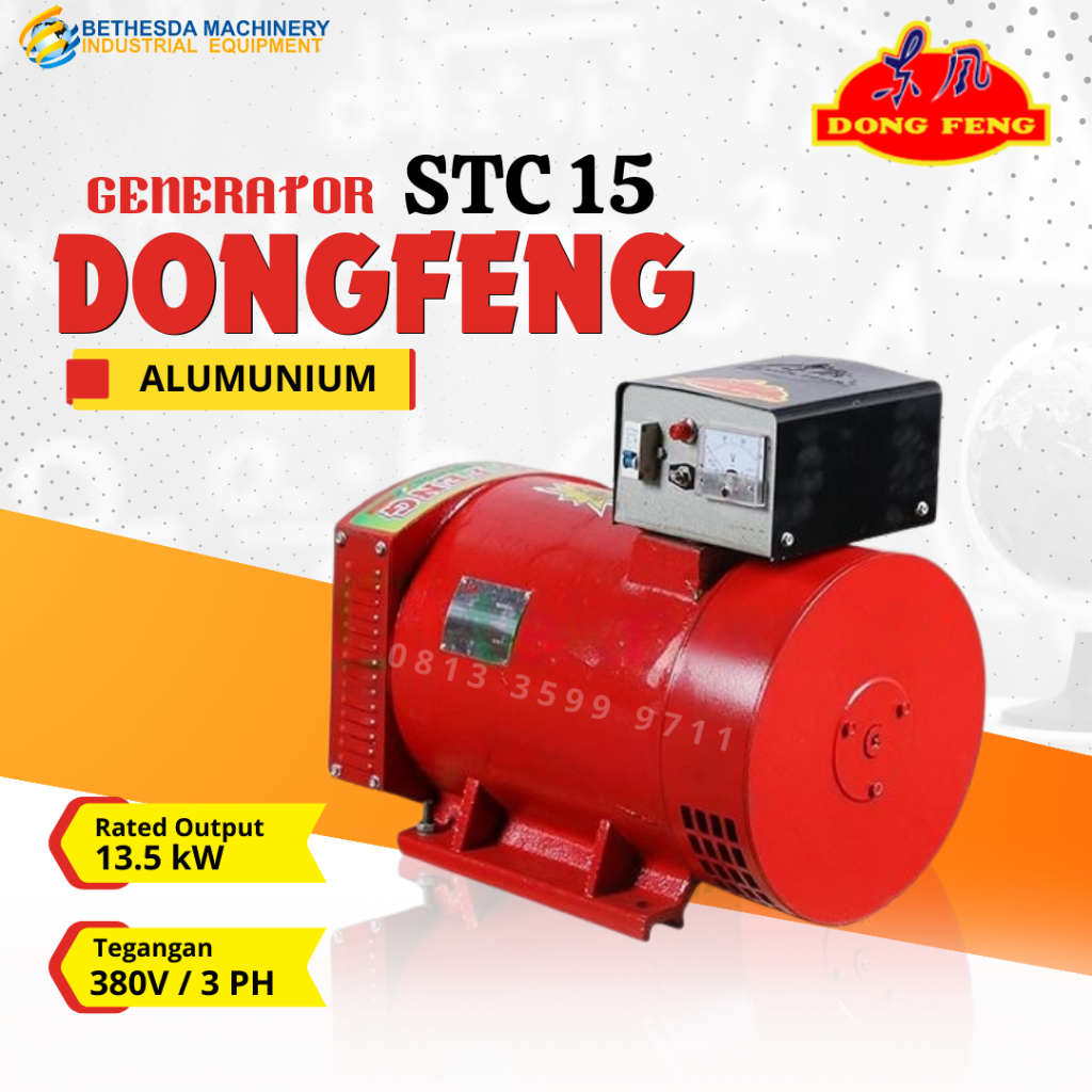 Alternator / Generator DONGFENG STC 15 3 Phase 15000 Watt + AVR