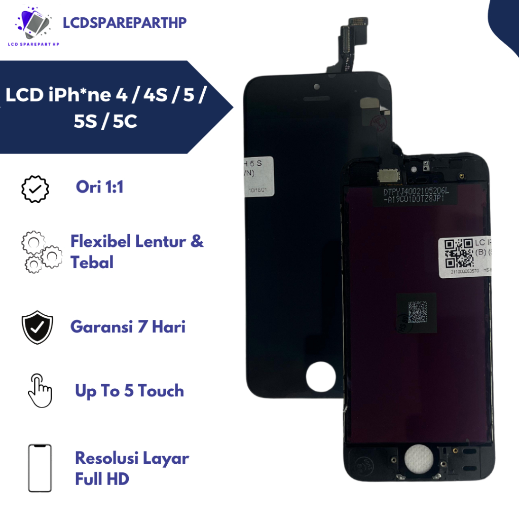 LCD IPHONE 4 / 4S / 5 / 5S / 5C FULLSET TOUCHSCREEN