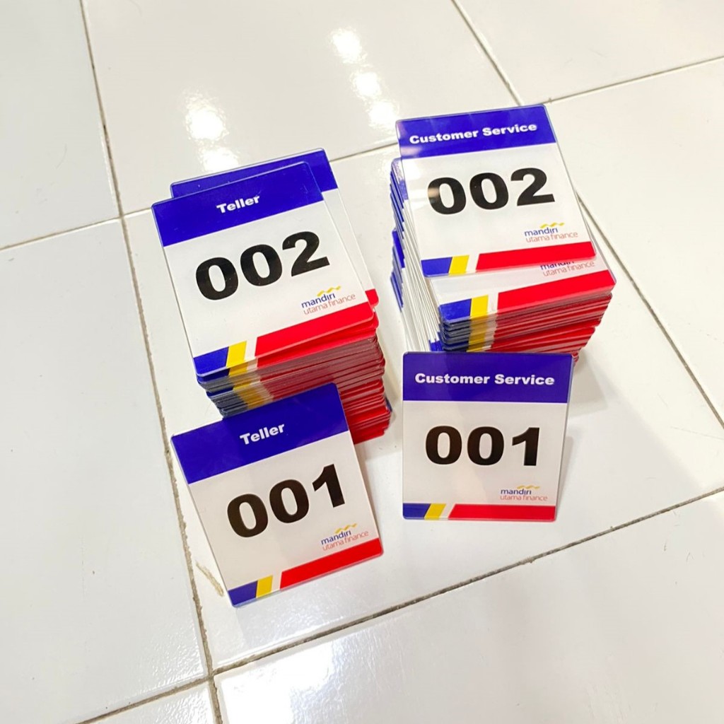 

Nomor Antrian Akrilik, Antrian, Kartu Antrian, Kartu Parkir, dll, Custom