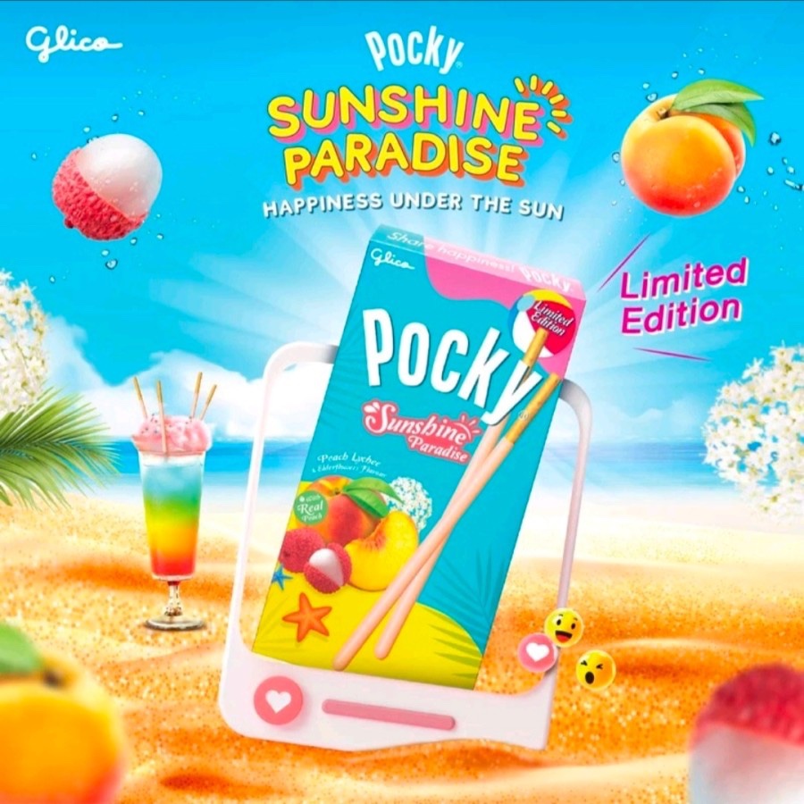 

Pocky Summer Paradise / Almond / Green Tea / Chocolate / Strawberry / Banana / Cookies Cream