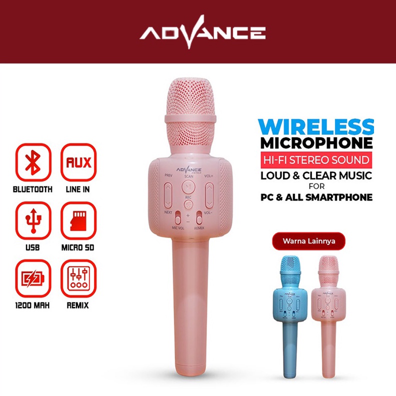 ART D19V ReadyBisa CODAdvance Mic Bluetooth Karaoke Microphone Mic Wireless Bluetooth Karaoke mic ka