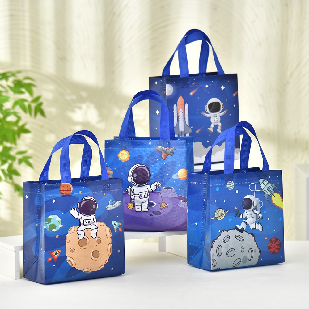 

(HOCANPARTY) GOODIE BAG TAS SOUVENIR KADO ULANG TAHUN ANAK MOTIF ASTRONOT PLANET LUAR ANGKASA
